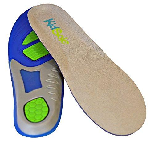 KidSole Children's Athletic Gel Insoles for Cushion and Comfort for Active Children ((24 CM) Kids Size 2-6)