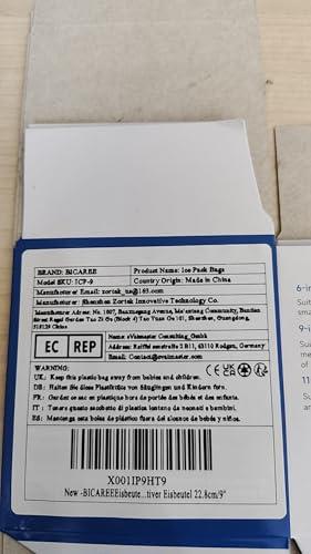 BICAREE BICAREE Ice Pack for Injuries Reusable, Ice Bags Hot Water Bag for Hot & Cold Therapy and Pain Relief with Cover, No-Leak Elastic Breathable Ice Bag, Size 9\"