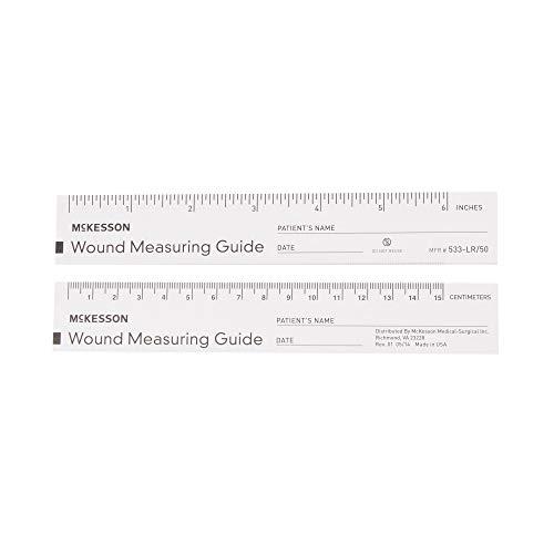 McKesson McKesson Wound Measuring Guide Ruler, Non-Sterile, Paper, 6 in, 50 count, 12 Packs, 600 Total