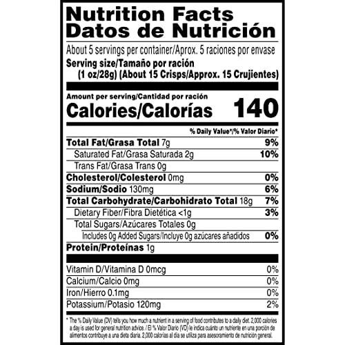 Pringles Pringles Potato Crisps Chips, Lunch Snacks, On-The-Go Snacks, Reduced Fat, 4.9oz Can (1 Can)