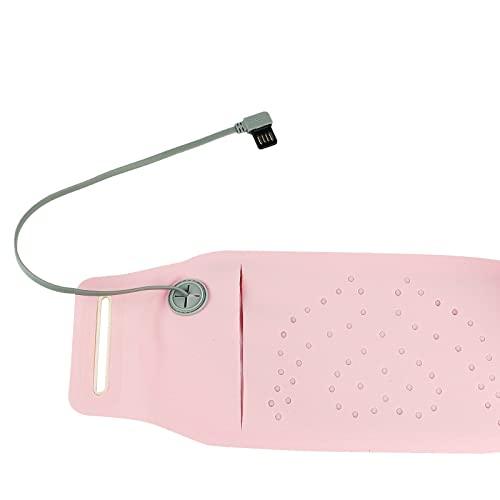 IPENNY IPENNY Portable Washable Heating Pads Abdominal Waist Massage Belt for Menstrual Pain with 5 Massage Mode and 3 Heat Levels Belly Back Electric Heated Device for Women