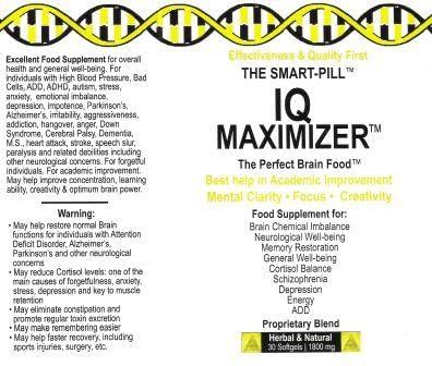 The Smart Pill Iq Maximizer The Smart Pill