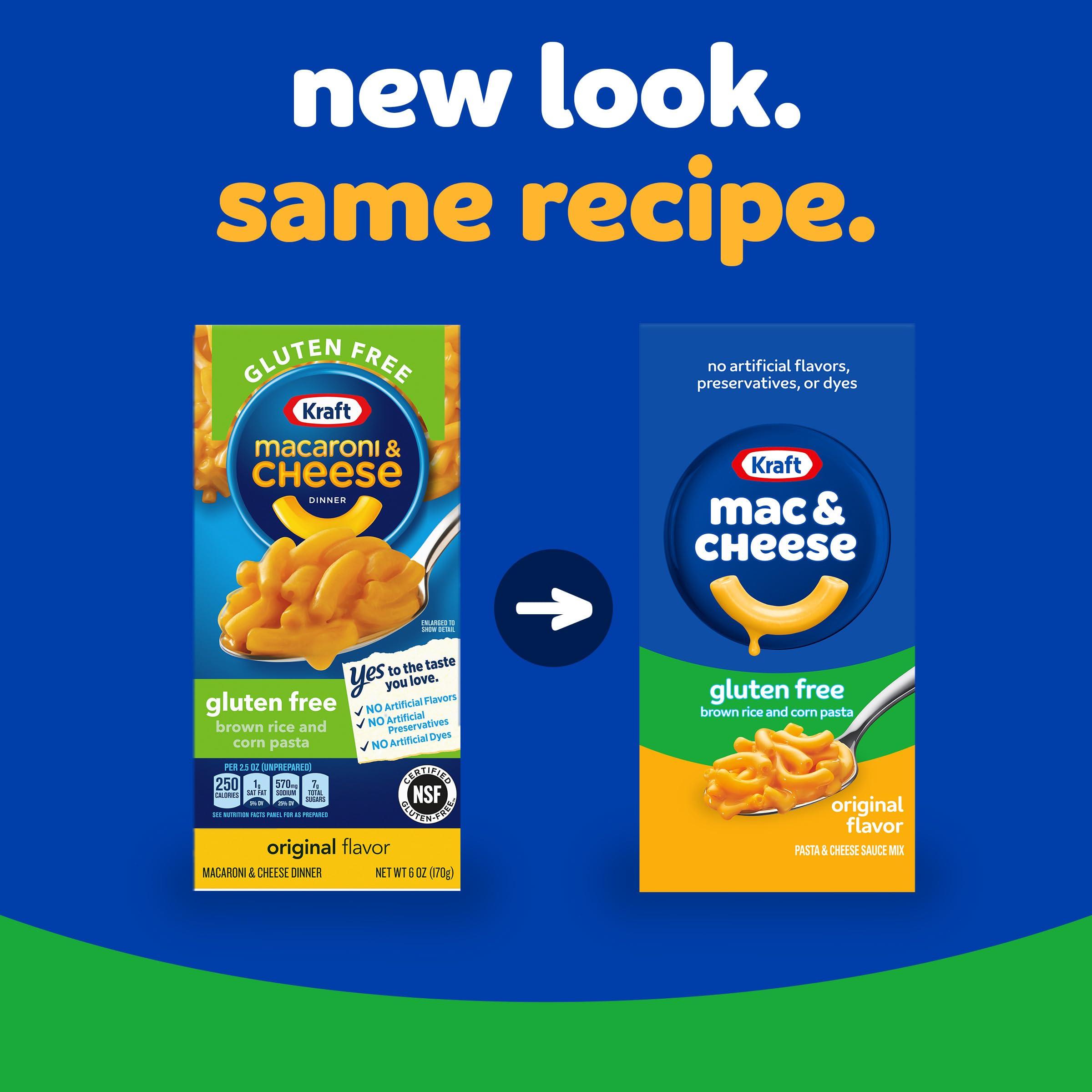 Kraft Mac & Cheese Kraft Gluten Free Original Mac & Cheese Macaroni and Cheese Dinner, 6 oz Box