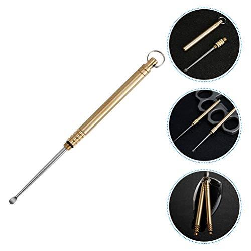 HEALLILY Titanium Alloy Ear Spoon Ear Wax Cleaner Earwax Removable Spoon Digging Ear Spoons Ear Cleaner Ear Wax Removal Tool Ear Wax Picker Ear Pick Spoon Titanium Alloy Earpick
