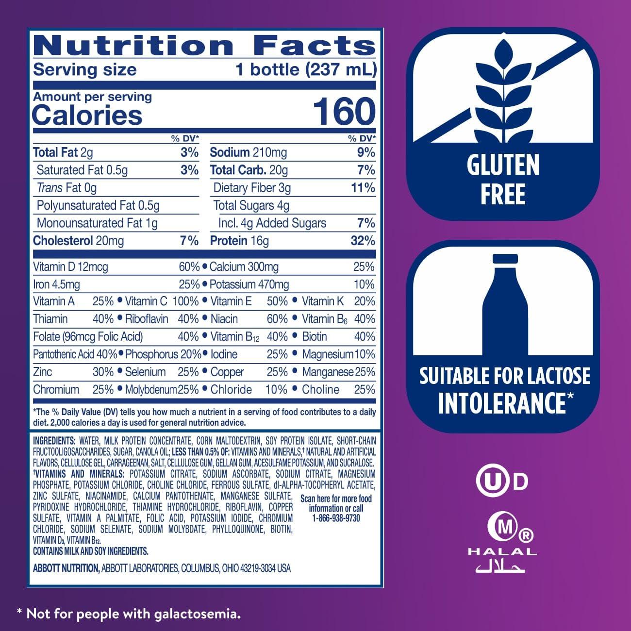 Ensure Ensure High Protein Vanilla Nutrition Shake With Fiber | 24 Pack