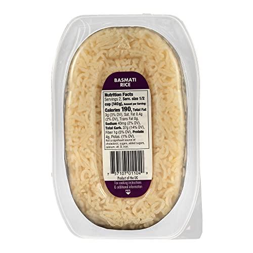 VeeTee Veetee Basmati Rice - 2 Minute Rice Microwavable Meals - Instant Rice Meals Ready to Eat Gluten Free Precooked Rice - 9.9oz (Pack of 6)