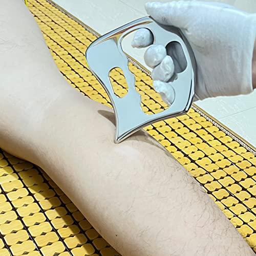 FORQOQO FORQOQO Stainless Steel Gua Sha Set (6PCS) IASTM Tool Muscle Scraper for Soft Tissue Therapy and Reduce Arms,Legs,Back, Shoulder Muscle Pain(6 Set)