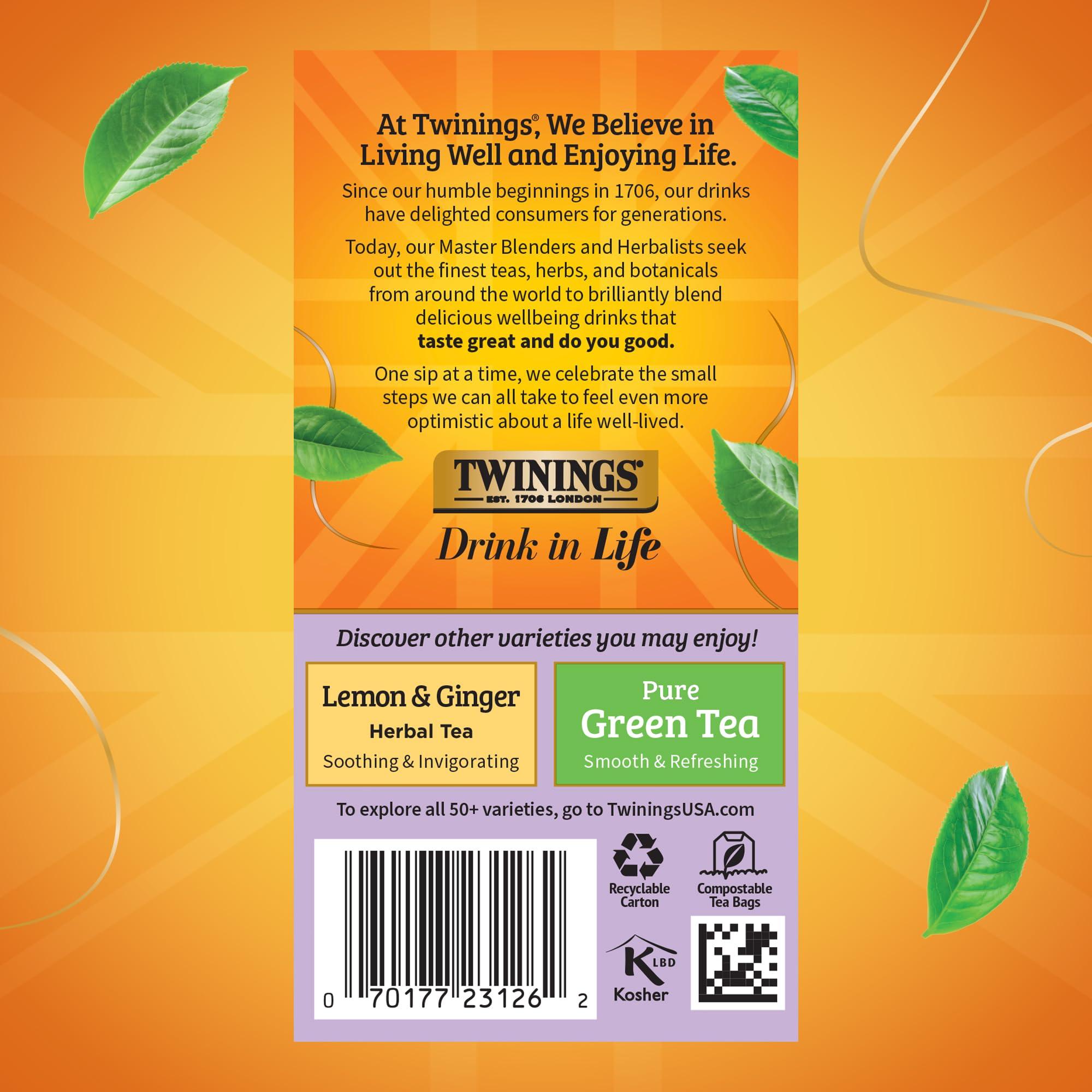 Twinings Twinings Wild Berries Tea - A Naturally Caffeine-Free Herbal Tea Bursting with Fresh & Uplifting Berry Tea Flavours, Individually Wrapped Tea Bags, 20 Count