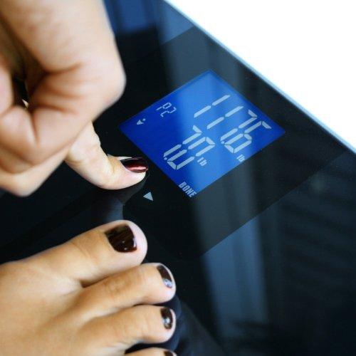 EatSmart EatSmart Digital Body Fat Scale with Auto Recognition Technology, Black