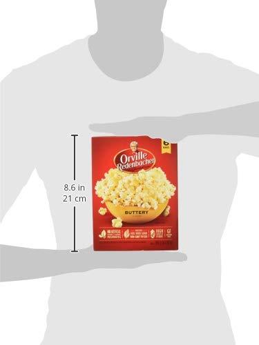 Orville Redenbacher's Orville Redenbacher's Buttery Flavor Popcorn, 492g/17.4oz Box, (6ct x 82g) {Imported from Canada}