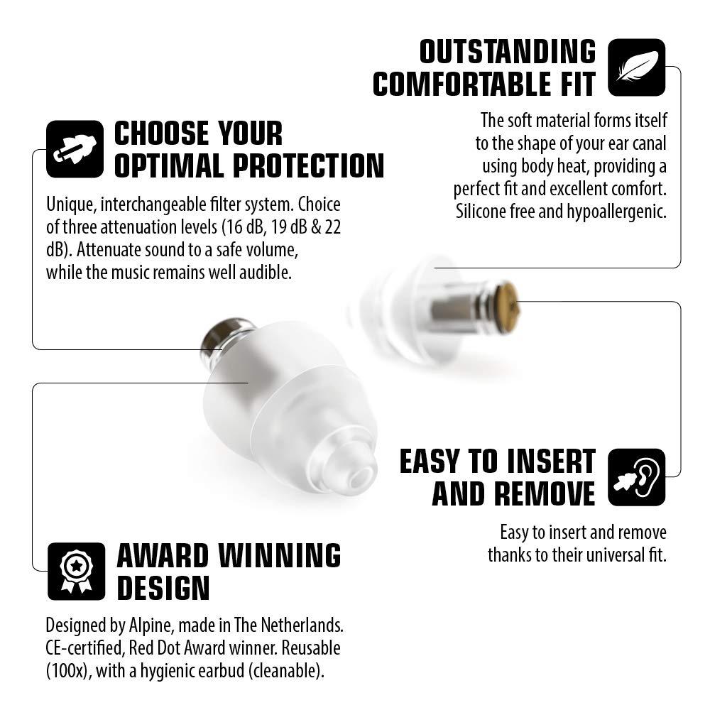 Alpine Hearing Protection Alpine Hearing Protection MusicSafe Classic Earplugs for Musicians