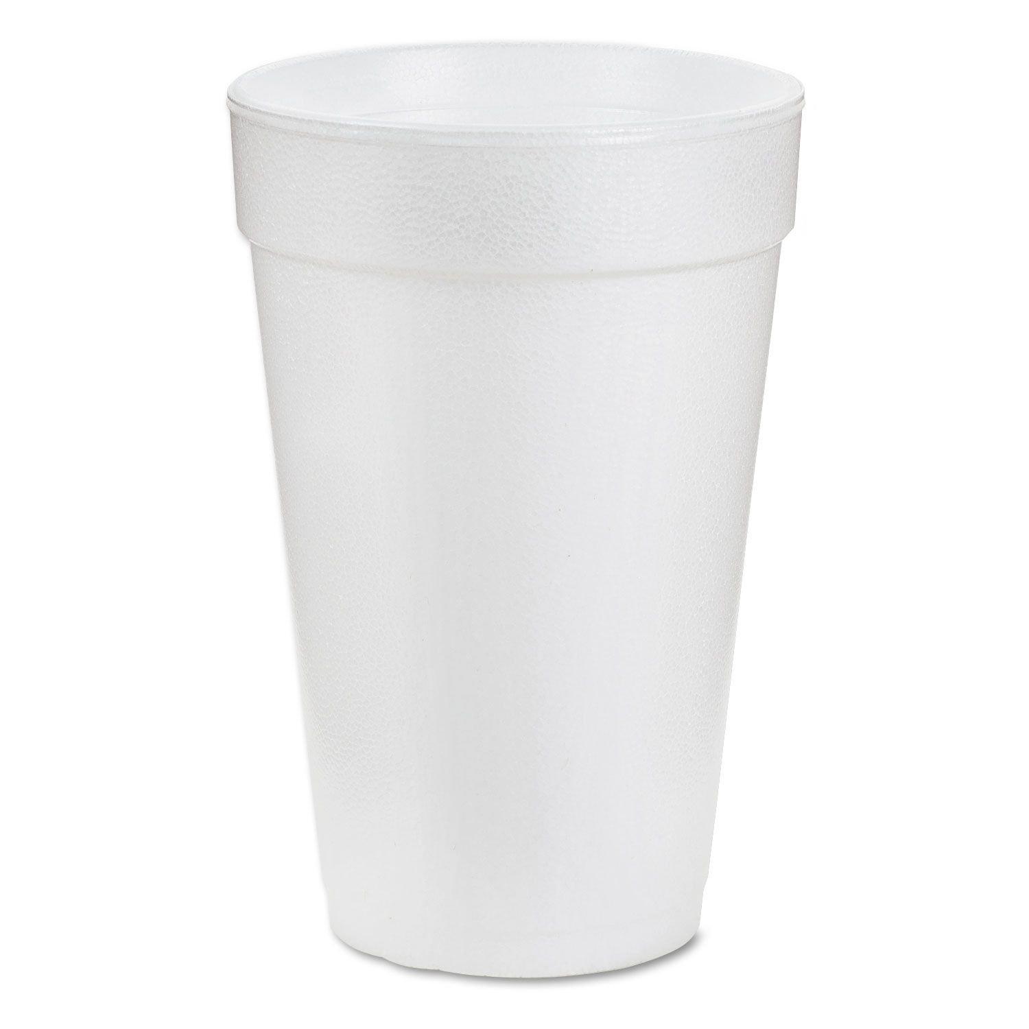 DART Dart White Styrofoam Cups- 16 oz. (DCC16J16) 500 Cup Count