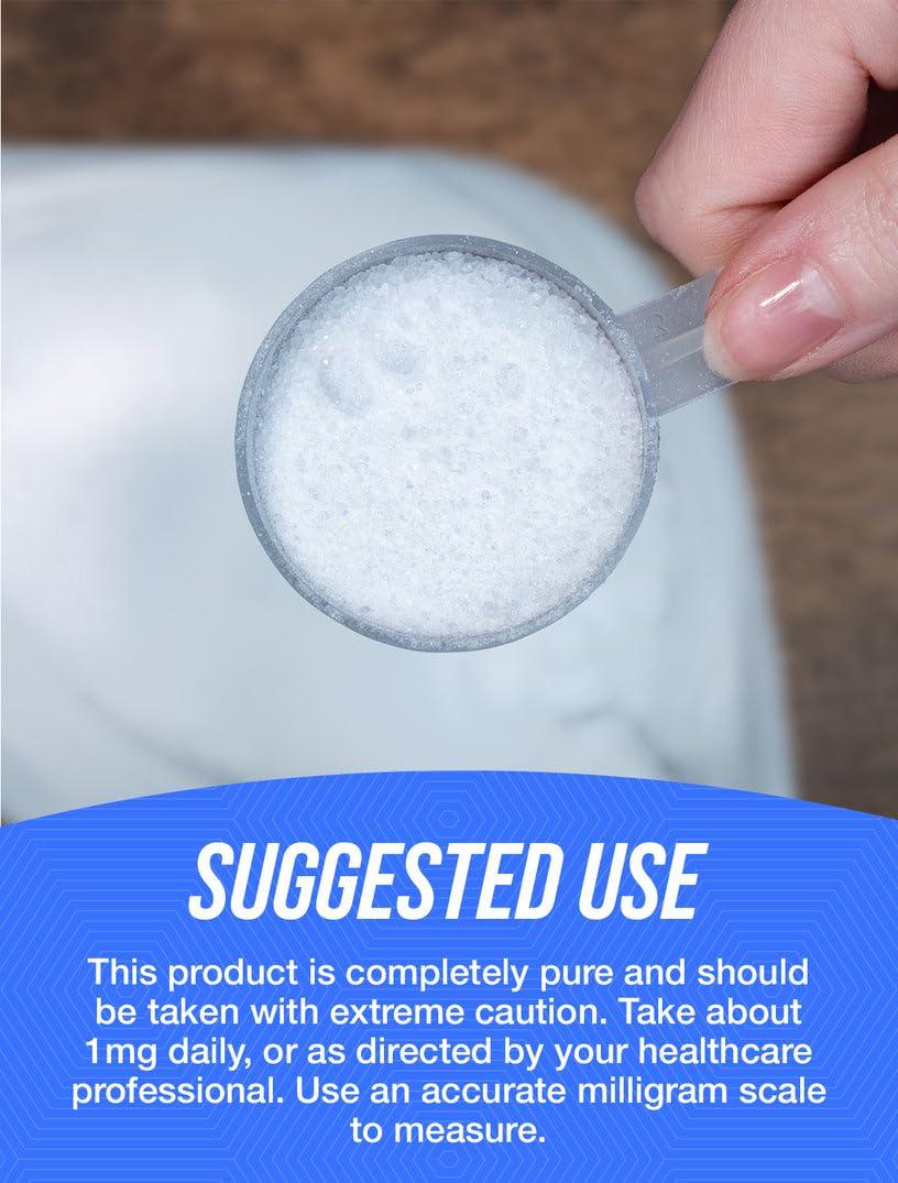 BulkSupplements BulkSupplements.com Pure Biotin Powder - as Vitamin B7, Biotin Supplement, Biotin Vitamins for Hair, Skin and Nails - Gluten Free, 1mg per Serving, 1kg (2.2 lbs) (Pack of 1)