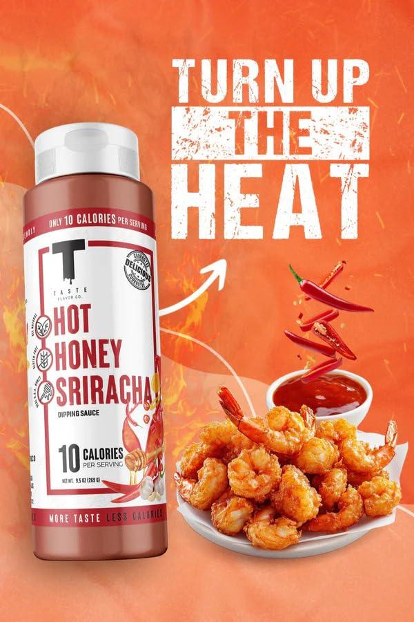 Taste Flavor Co. Taste Flavor Co. Wing Sauce and Marinade, Great Tasting, Keto Friendly, Low-Calorie Sauce (Hot Honey Sriracha)