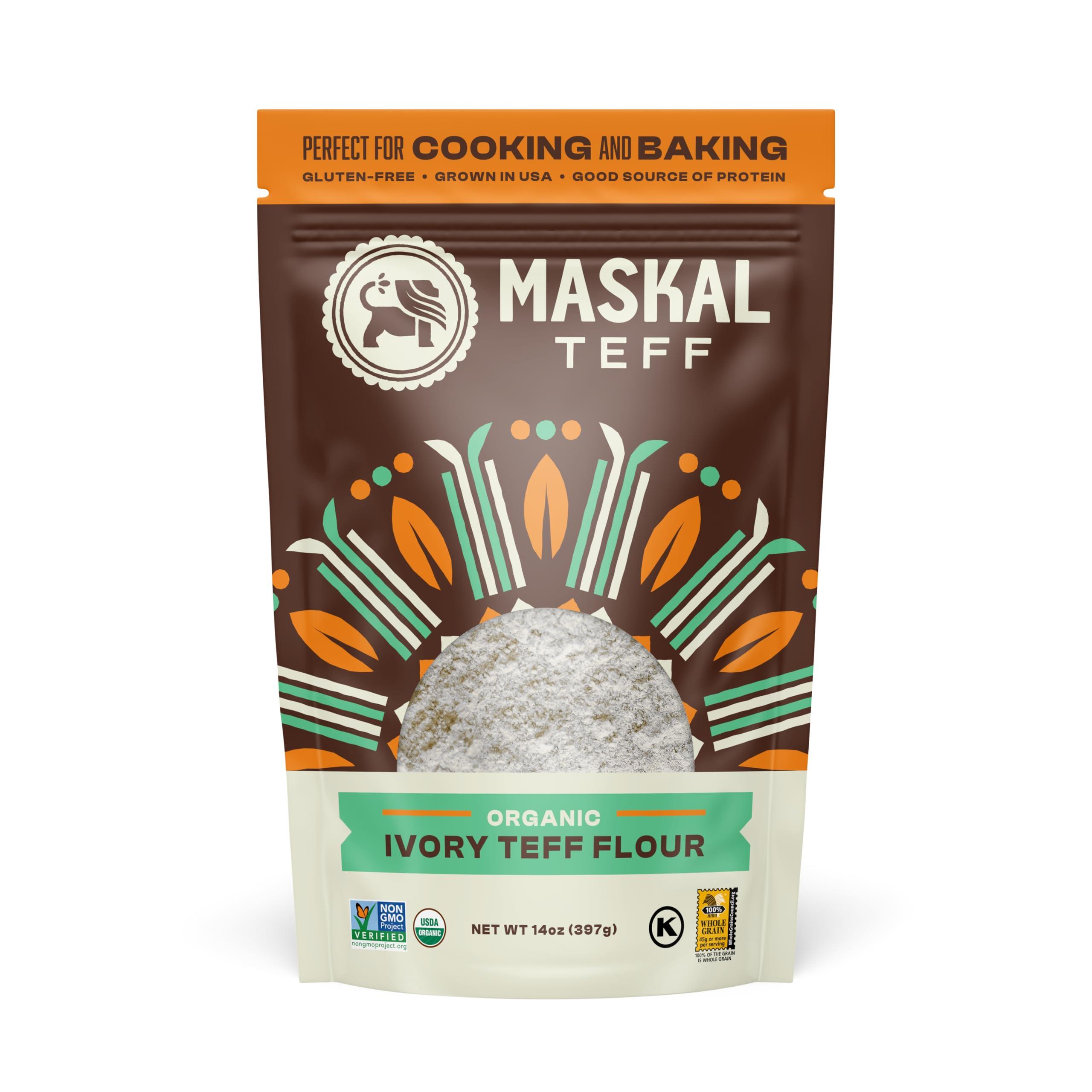 Maskal Teff Maskal Teff Organic Ivory Teff Flour, 14 Ounce
