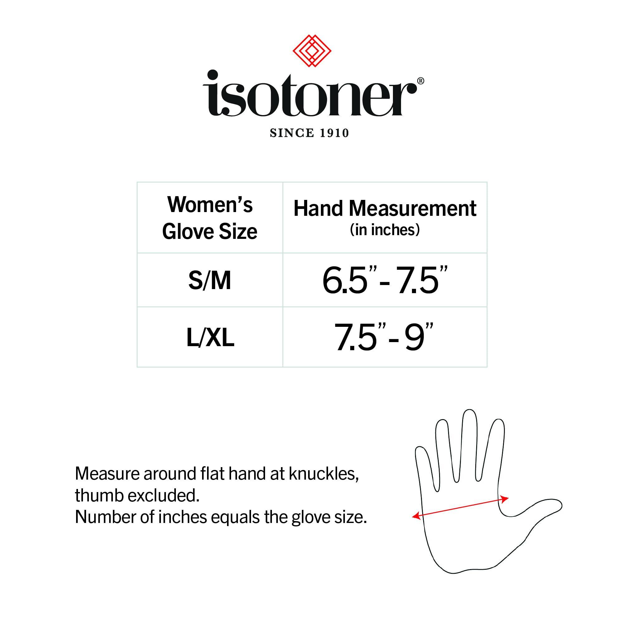 isotoner Isotoner Therapeutic Gloves, Left, Small, Open Finger