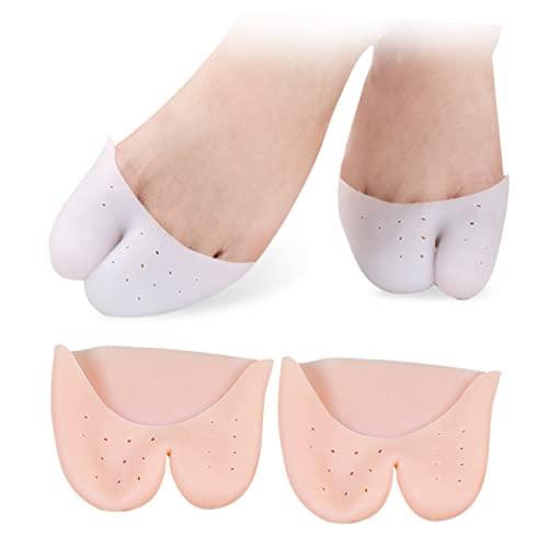Healeved Healeved 4 Pairs Big Toe Protection Toe Cover Pointe Cushion Toe Protector gel with hole
