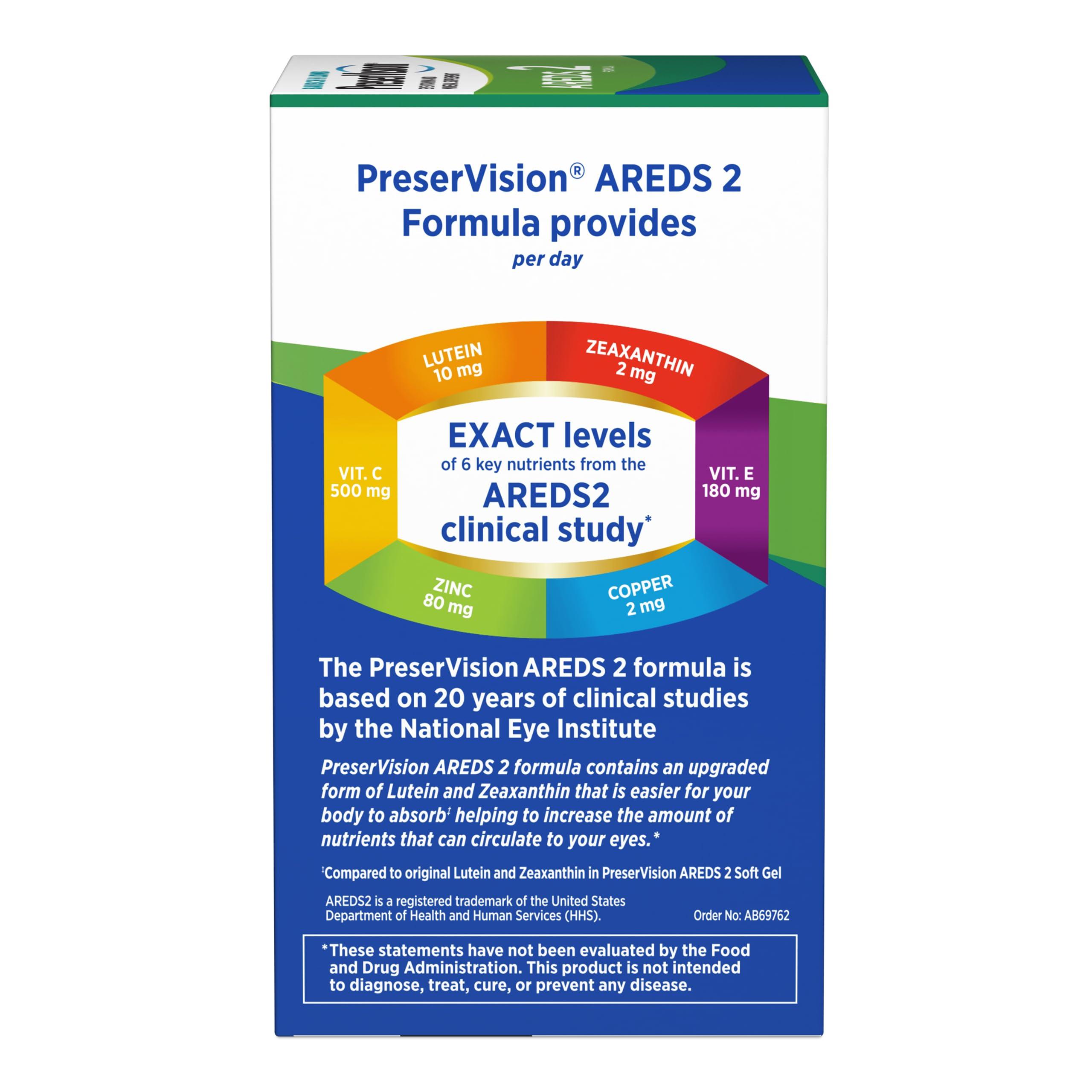 PreserVision Preservision AREDS 2 Formula, 120 Soft Gels (Pack of 12)