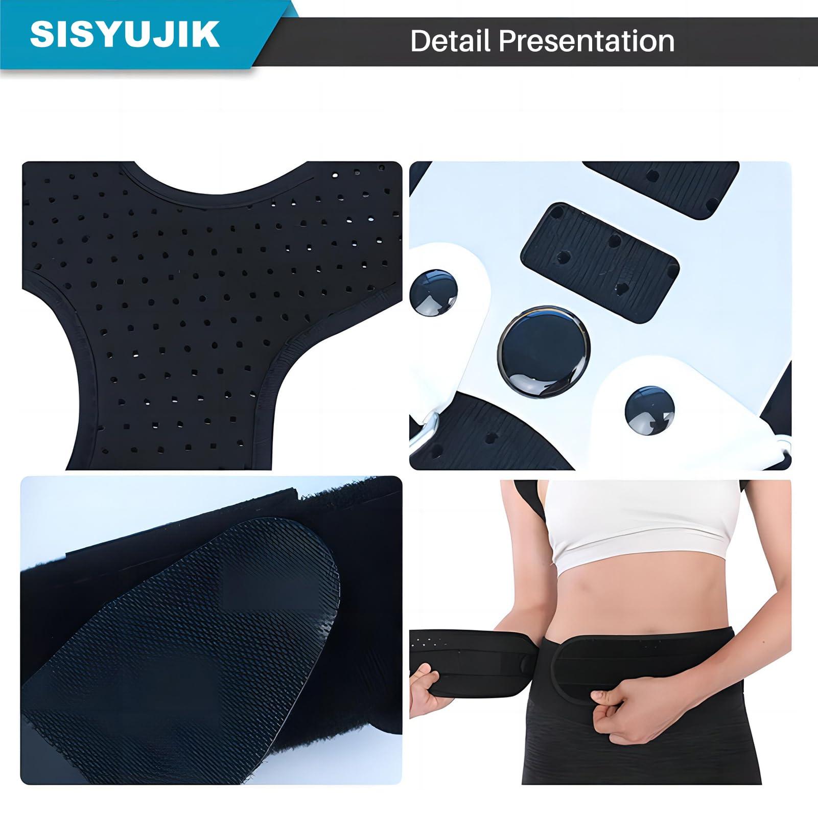 SISYUJIK SISYUJIK Posture Corrector Back Support for Hunched Back, Kyphosis and Vertebral Compression Fracture Men and Women (Large)