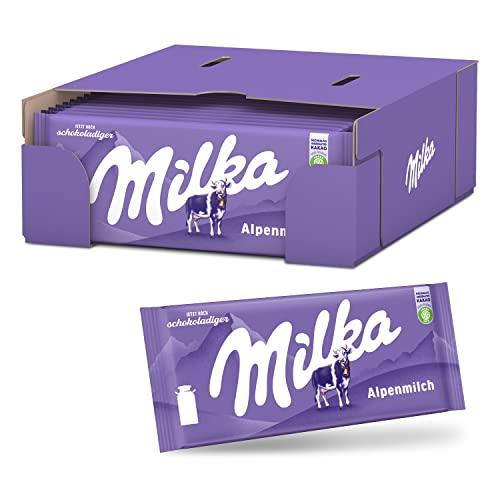 Milka Milka Alpenmilch Chocolate Bar, 3.5 Ounce (Pack of 24)