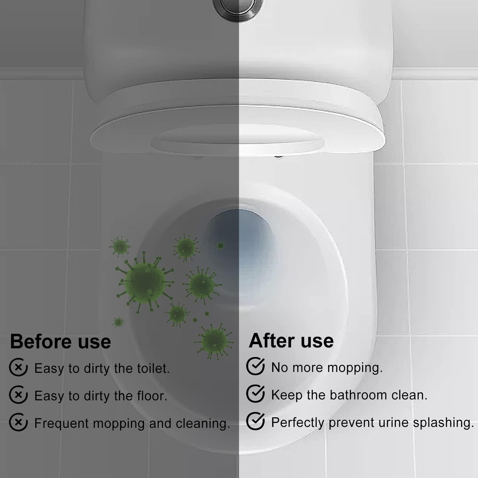 Rugam Rugam Splash Guard Toilet Seat for Directs Urine Home Care Disability Elevated and Boys Potty Training,Diversion Pee Guard,Portable Restroom Pee Guard for Toilet Seat Adult Men,Prevent Urine Splashing