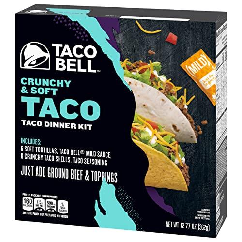 Taco Bell Taco Bell Crunchy & Soft Taco Dinner Kit, 12.77 oz Box (Pack of 10)