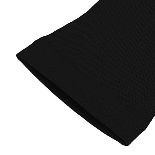 Dioche Wrist Support Compression Sleeve Wrist Palm Hand Elastic Brace for Carpal Tunnel, Wrist Pain, Arthritis, Black (1 Pair)(XXL)