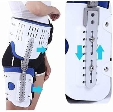 FENOKD FENOKD Reusable Hip Joint Fixation Braces Hinged Hip Orthosis Articulated Hip Joint Fixation Bracket Thigh Fracture Protector for Fixed Hip Joint Sprain (B)
