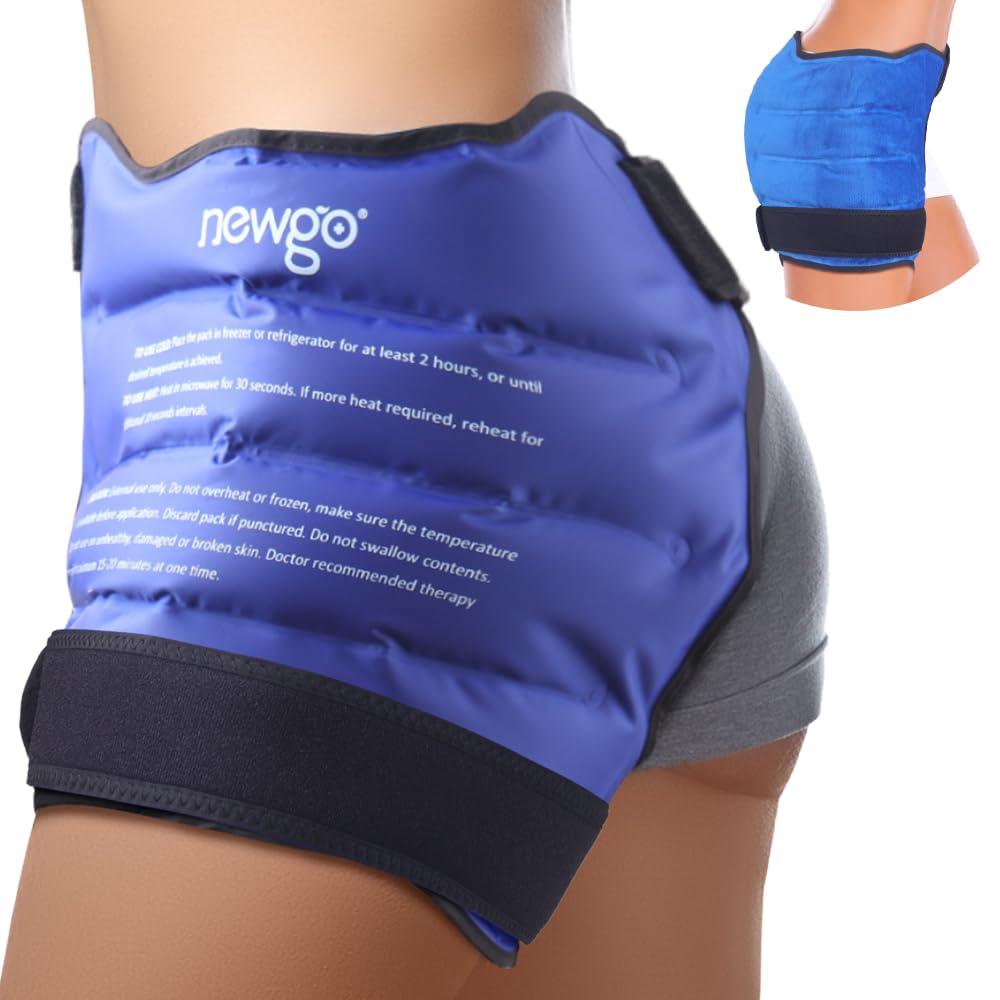 NEWGO NEWGO Ice Pack for Hip Replacement Surgery, Gel Cold Pack Hip Ice Wrap for Hip Bursitis, Sciatica, Flexor Pain, Inflammation, Swelling - Blue