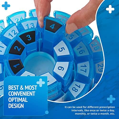 MEDca Monthly Pill Box by MEDca - Smart Prescription Organization with Multiple Daily Doses Section, Removable Compartments Perfect for Travelling