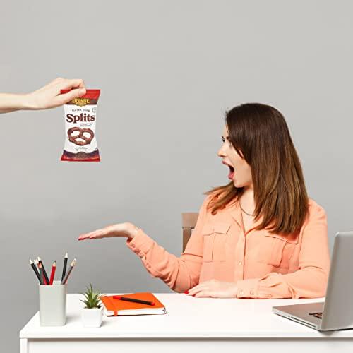 UNIQUE SNACKS Unique Snacks Extra Dark Splits Pretzels, Original Split-Open Pretzels, Delicious Homestyle Baked Snack Bag, Vegan, OU Kosher, and Non-GMO Food, No Artificial Flavor, 11 Oz. Bag, Pack of 6