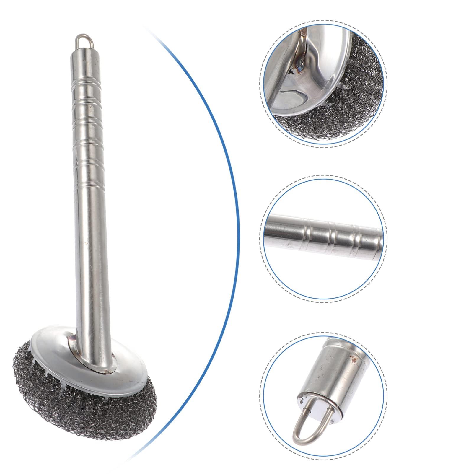 UPKOCH Wire Brush Brush: Helper Scrubber Dish Scouring Bowl Brush Steel Pot Practical Stainless Dishes Sturdy with Wok Ball for Dishwashing Pads Sink Pan Convenient Elastic