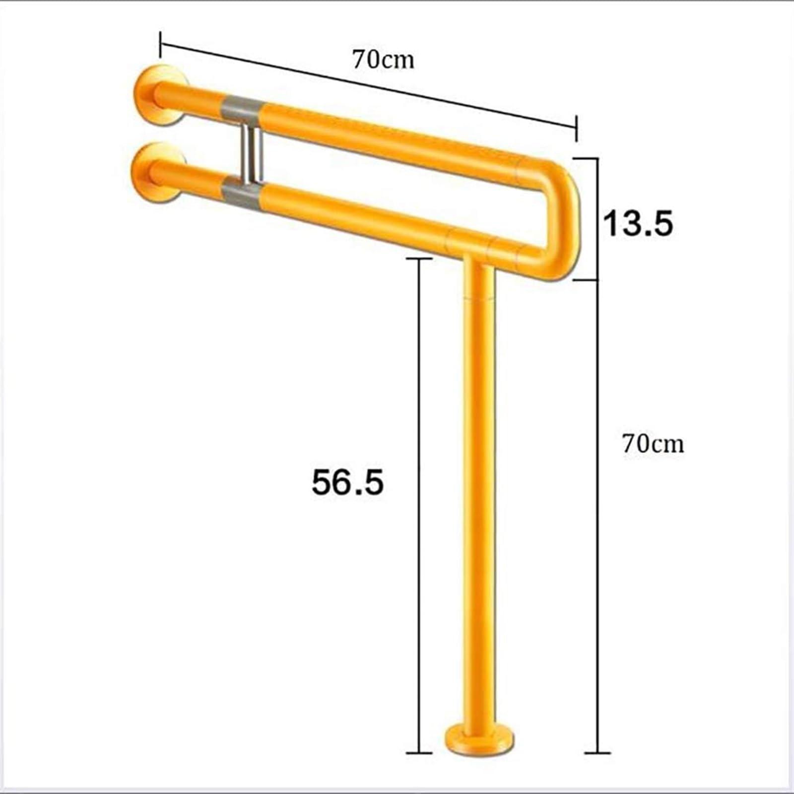 NENANGO NENANGO handrail Grab Rails,Bathroom Grab Bars Foldable Toilet Grab Bar, Safety Shower Handrails Anti Slip Bathroom Seat Support Bar