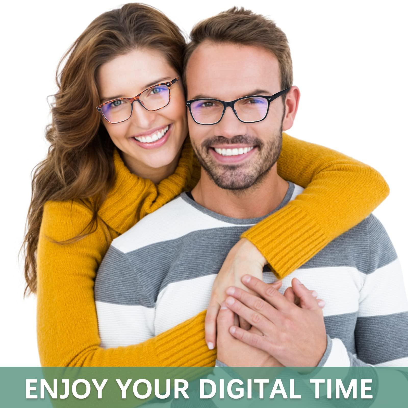 CLASAGA CLASAGA Progressive Multifocus Reading Glasses for Women, Blue Light Blocking Ladies Computer Readers with Spring Hinge (3 mix-1, 4, multiplier_x)