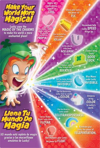 Lucky Charms Lucky Charms Berry Swirl Breakfast Cereal with Marshmallows, Kids Breakfast Cereal, Made with Whole Grain, 10.9 oz (Pack of 2)