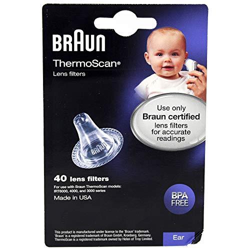 TOPNaturePlus Braun Ear Thermoscan Lens Filters 80 Count (2 Packs of LF40)