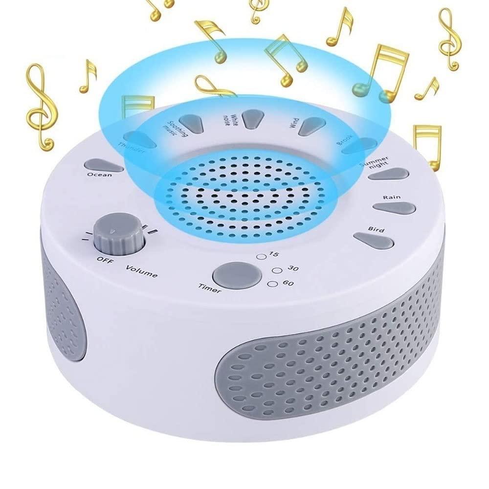 QIYUDS QIYUDS White Noise Machine, Sound Machine for Sleeping Baby & Adults, Portable Sleep Machine Home Nursey Office Travel