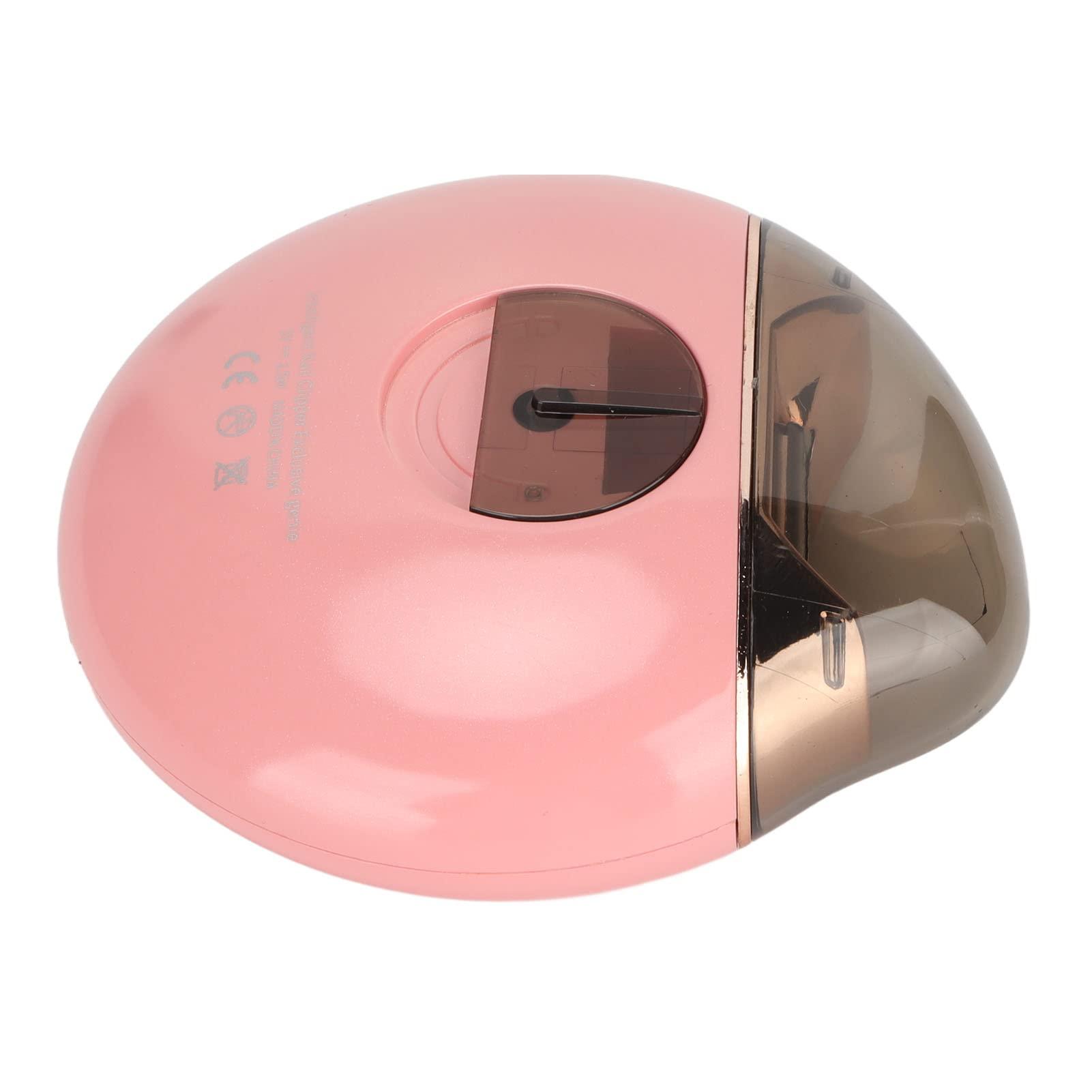 LIZEALUCKY LIZEALUCKY Electric Nail Clippers Intelligent USB Charging Automatic Nail Drill Adults Nail Trimmer, Automatic Nail File Manicure Trim Polish for Infant Kid Elderly Toe and Fingernail Care (Pink)