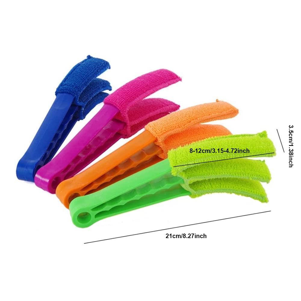 tooloflife Venetian Blind Cleaner Washable Blind Duster Slat Cleaners Tool Cleaner Brush for Window Shutters(Green)