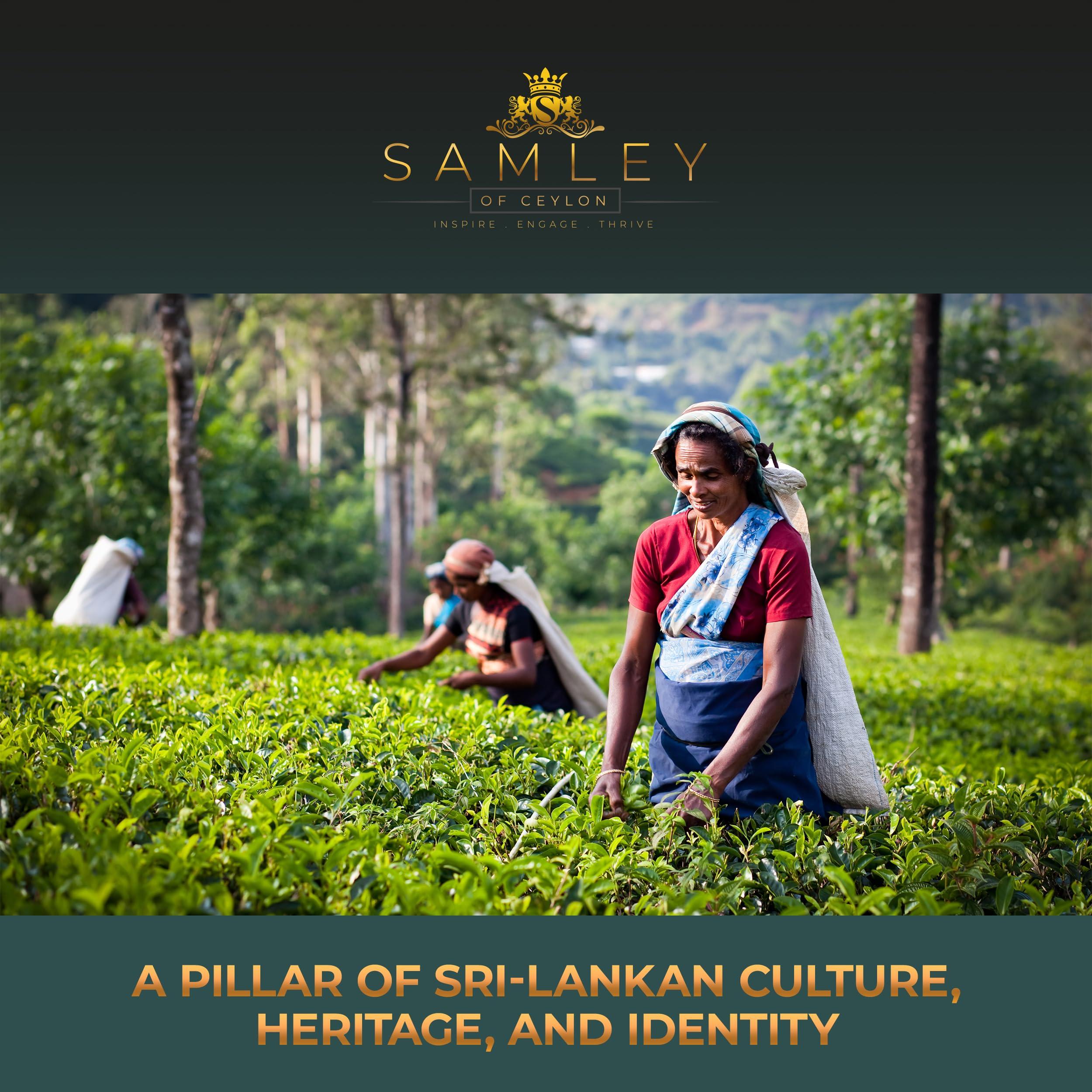 SAMLEY CEYLON Samley Tea 30 Days Assortment Tea Set, Gourmet Premium Tea Lover Gifts for Women and Men, 30 Bags Individually Wrapped