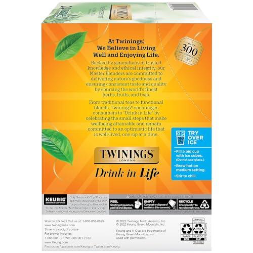 Twinings Twinings Pure Peppermint Herbal Tea K-Cup Pods for Keurig, 24 Count (Pack of 1), Made with 100% Pure Peppermint, Naturally Caffeine-Free, Enjoy Hot or Iced | Packaging May Vary