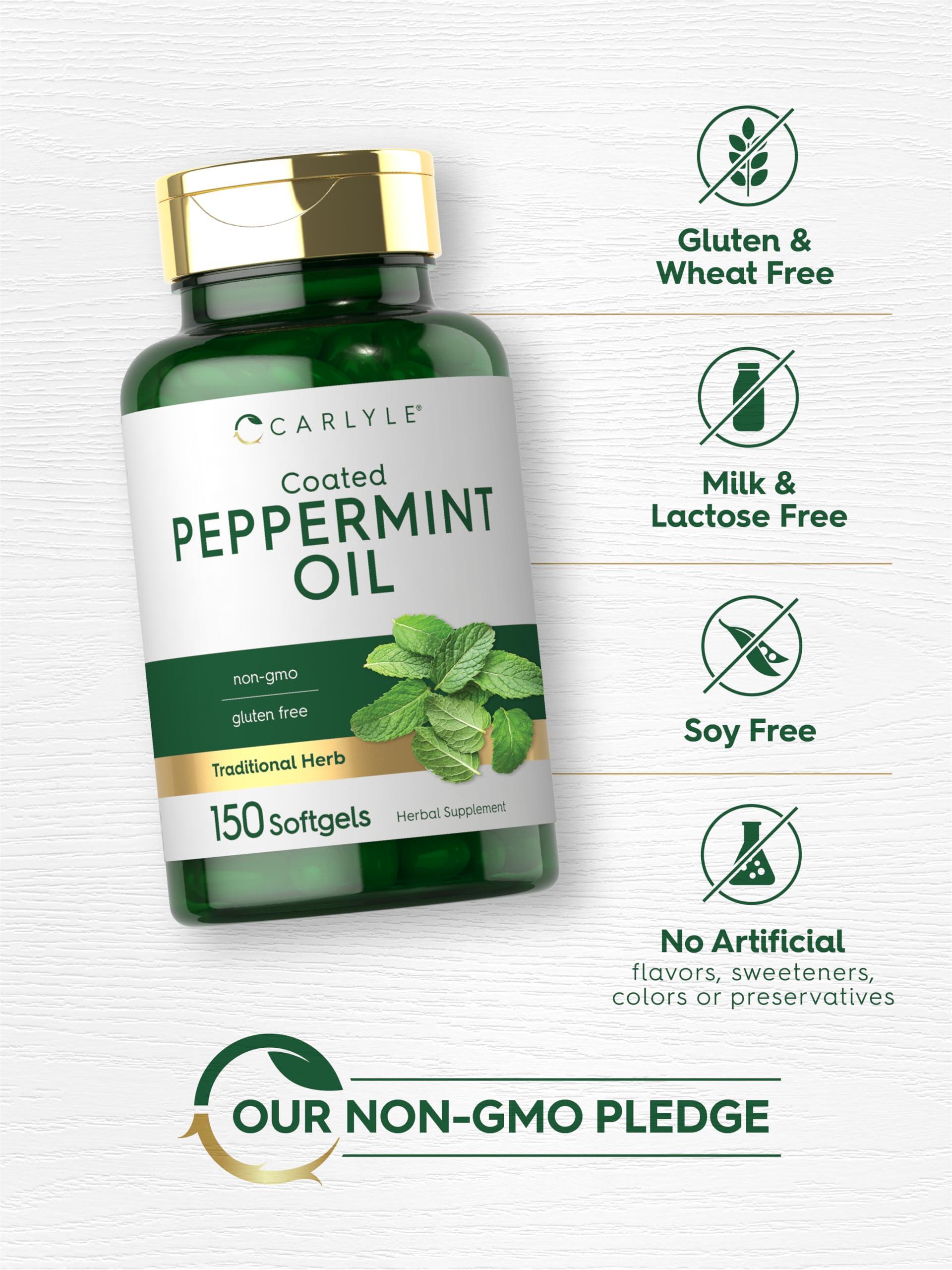 Carlyle Carlyle Peppermint Oil Capsules | 150 Softgels | with Rosemary and Thyme