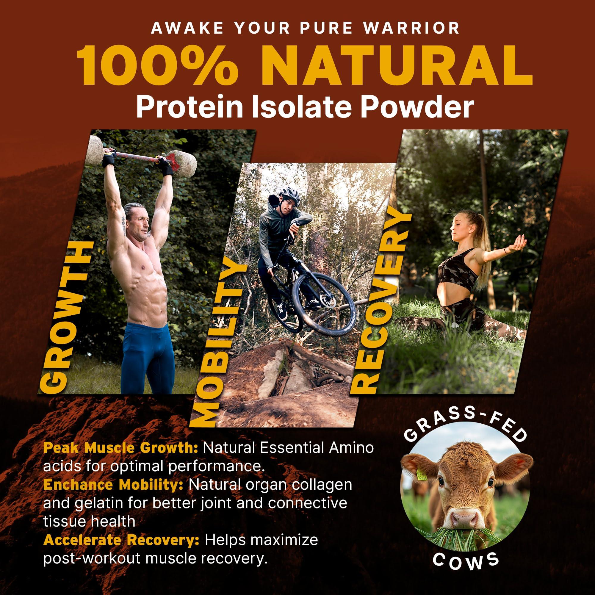Paleo Pro PaleoPro Protein Powder Grass-Fed, Pastured, Cage-Free Protein | Gluten Free, Dairy Free. No Sugar, Soy, Grains or Net Carbs | Paleo & Keto Friendly - 15 Servings (16 oz, Plain)