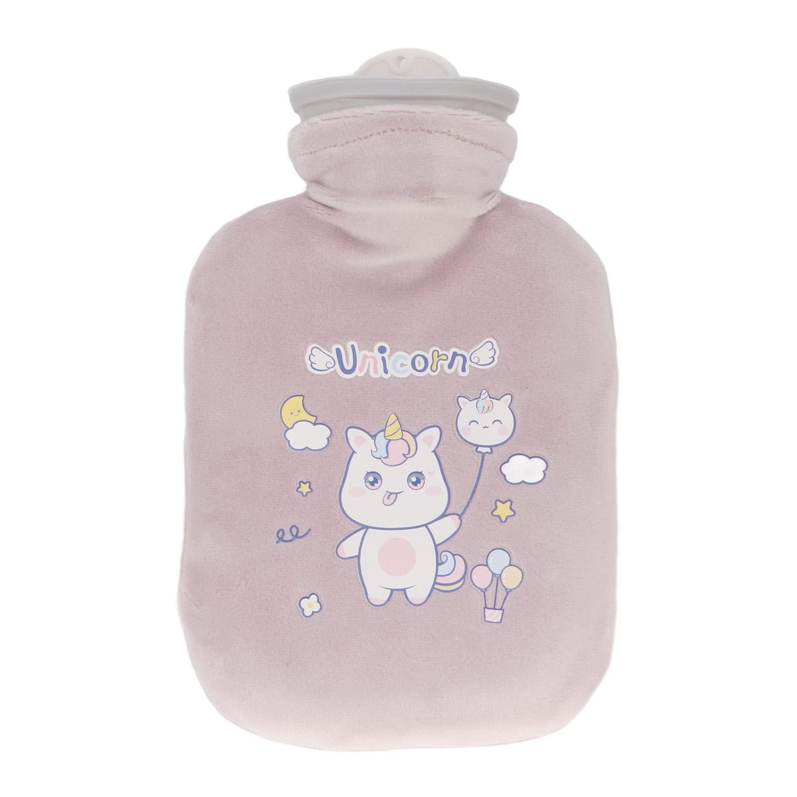 FILFEEL 500ML Hot Water Bottle, Hot Water Bag for Pain Relief Menstrual Cramps, Hot Cold Compress, Hand Feet Warmer, Hot Water Bottle with Soft Cover ()