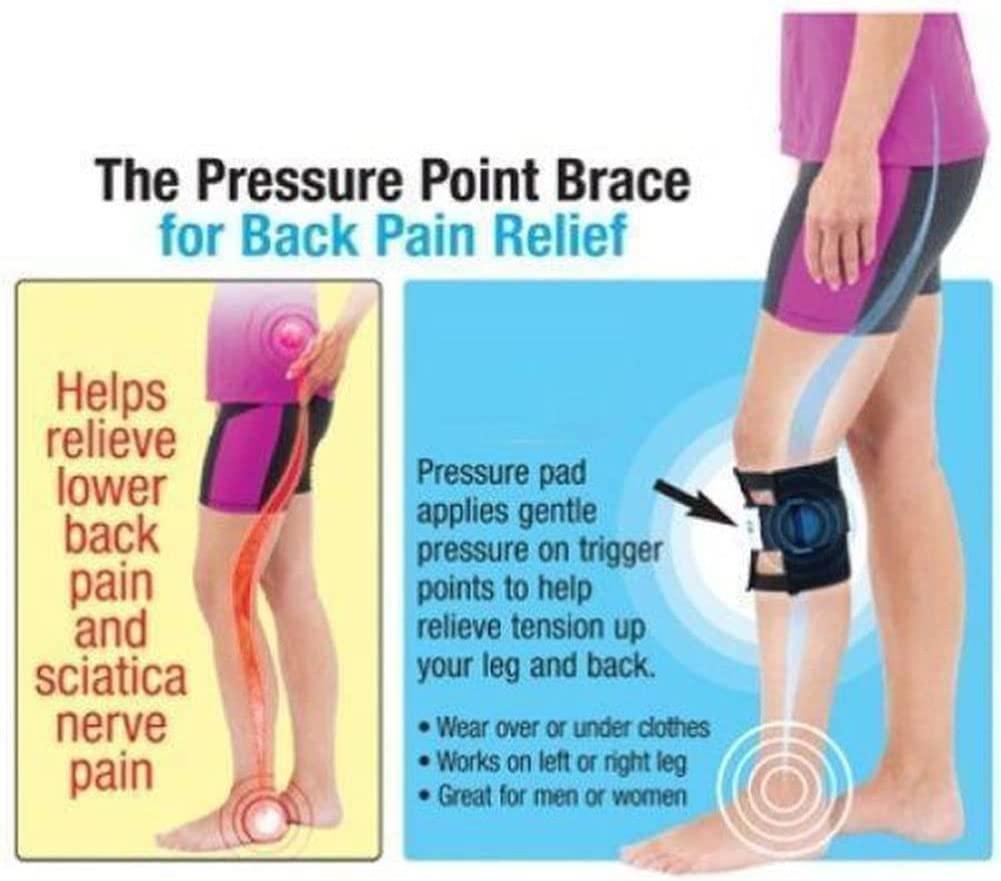 LKTM Sciatica Pain Relief Brace, 2022 Top Sciatica Leg Brace As Seen on TV, Plus Size Brace for Sciatica, Sciatic Nerve Brace Sciatica Acupressure Leg & Back Pain Relief, for Sciatic Nerve Pain Relief (2PCS)