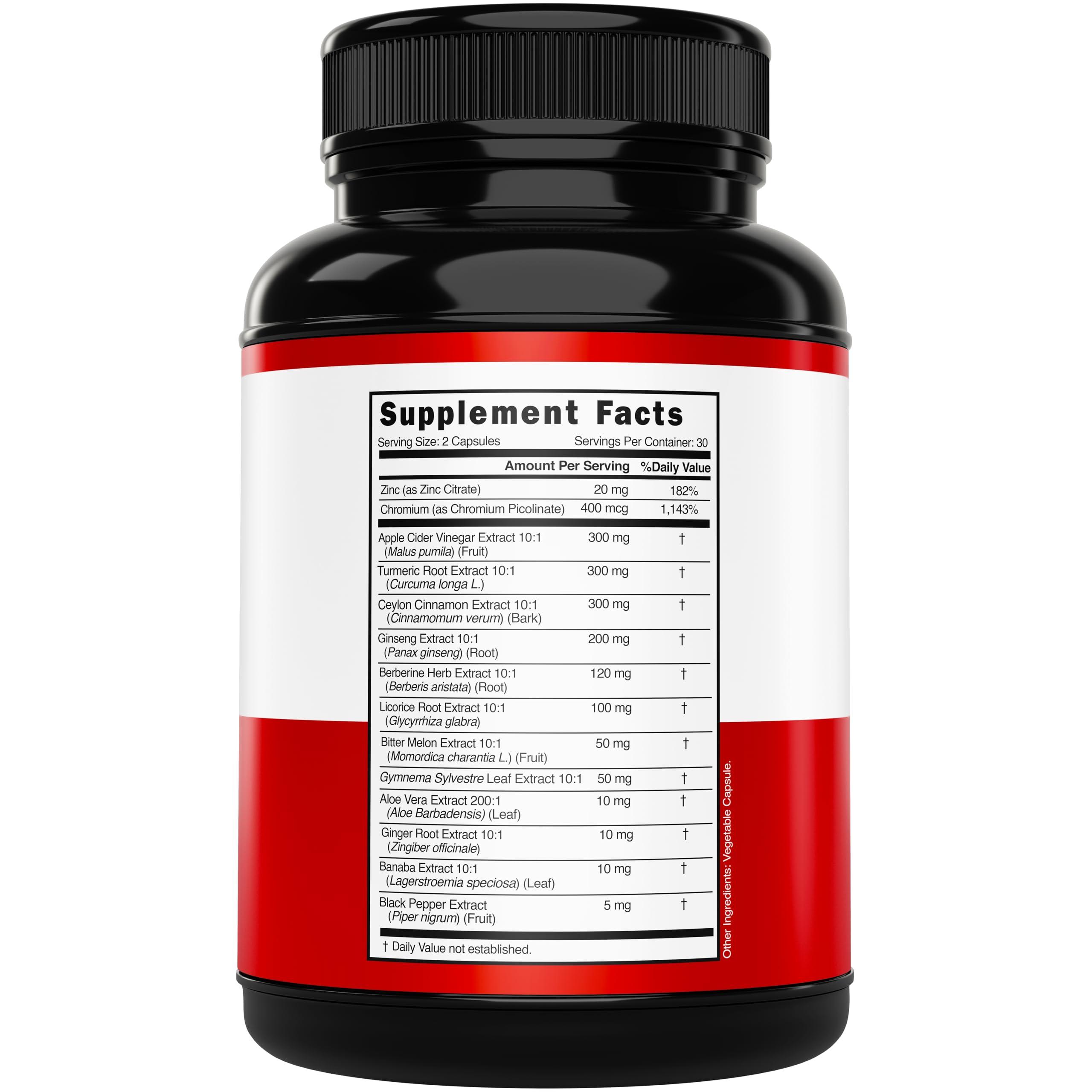 DORADO NUTRITION GLP-1 Supplement 14 in 1 Formula (GLP1 Supplement with Berberine, ACV, Chromium, Ceylon Cinnamon, Turmeric & More) Support Gut Health & Metabolism - Third Party Tested, Vegan Safe & USA Made