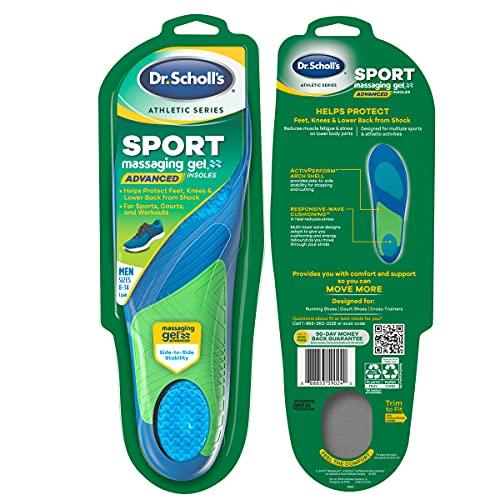 Dr. Scholl\'s Dr. Scholl\'s Sport Insoles for Athletic Activities, Reduces Muscle Fatigue and Shock Absorption, 2 Pair, Men\'s 8-14