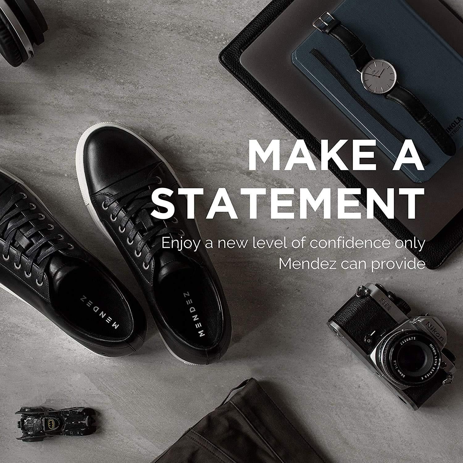 Mendez Mendez Premium Height Increase Insole - Advanced Comfort and Ergonomics, Shoe Lifts for Men & Women (Size 7-12), Heel Lifts for Shoes, Elevator Shoe, Height Increasing, 1.5 inch