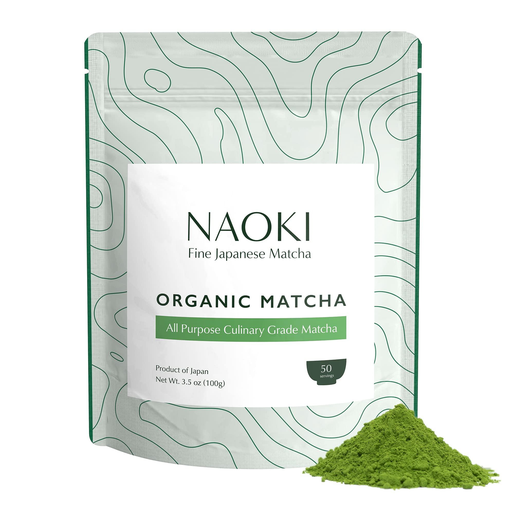 Naoki Matcha Naoki Matcha Organic All Purpose Blend - Authentic Japanese Culinary Grade Matcha Green Tea Powder from Japan (100g / 3.5oz)
