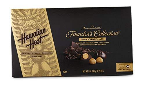 Hawaiian Host Value 2 Pack of Hawaiian Host Premium Signature Dark Chocolate Whole Macadamia Nuts (2 pack of 7-ounce boxes each for a total of 36 candies) delicious and perfect for holiday gifts